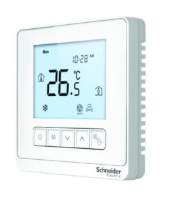 Thermostat Schneider TC903-4FMSA – Điều Khiển FCU Có Modbus BMS, Quạt Auto
